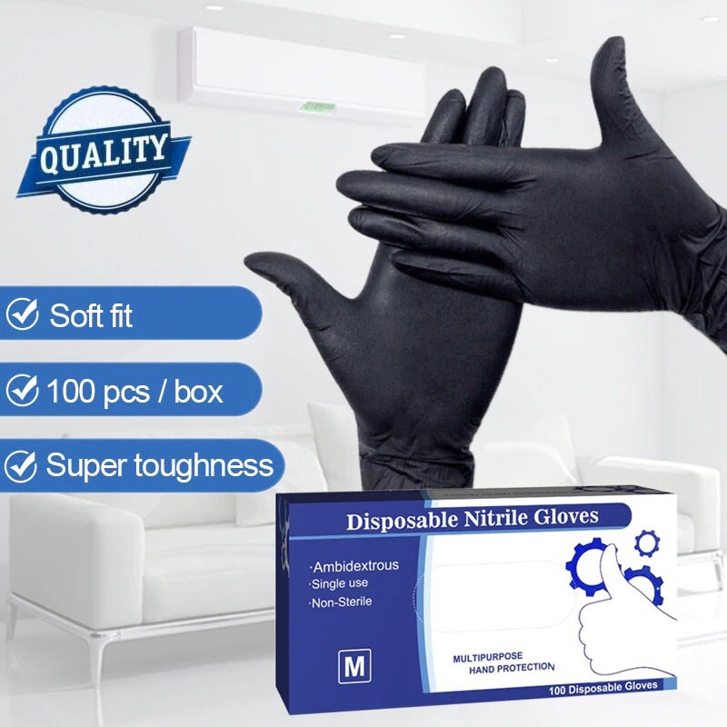 gants nitrile bleu mécanique